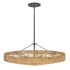Wisząca lampa nad wyspę Ophelia QN-OPHELIA-6P-BK-CAM rattan brązowy