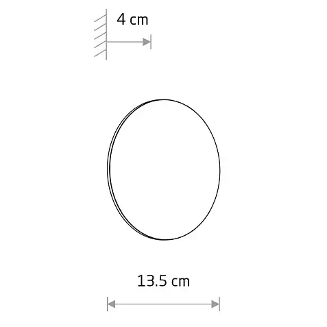 Zewnętrzna lampa ścienna ARIA 11564 LED 6W 3000K IP54 terakota