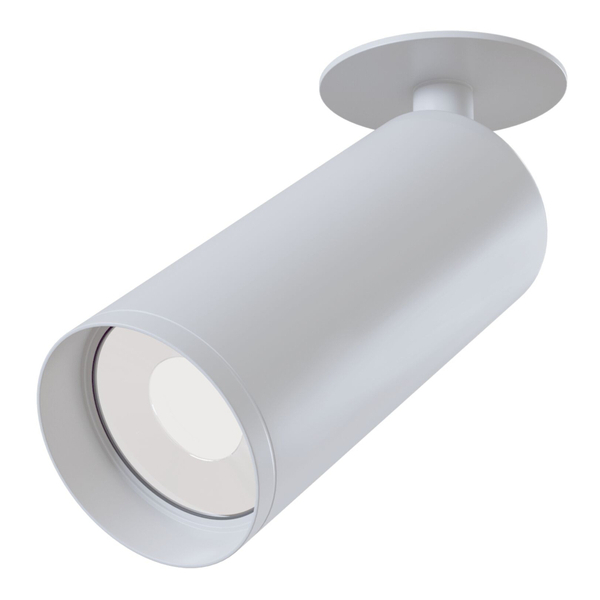 Punktowa lampa sufitowa Focus C018CL-01W z regulacją biała