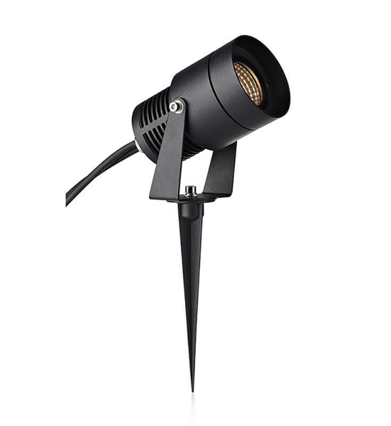 Ogrodowa lampa wbijana Garden kierunkowa LED 9W 3000K czarna