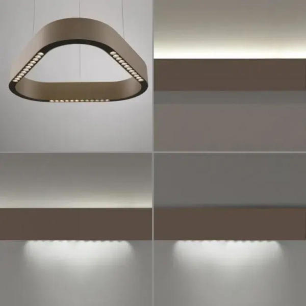 Wisząca lampa ze zmienną barwą Q-STRETTO brązowa 2689-97 1xLED 38W 2200-5000K regulowana