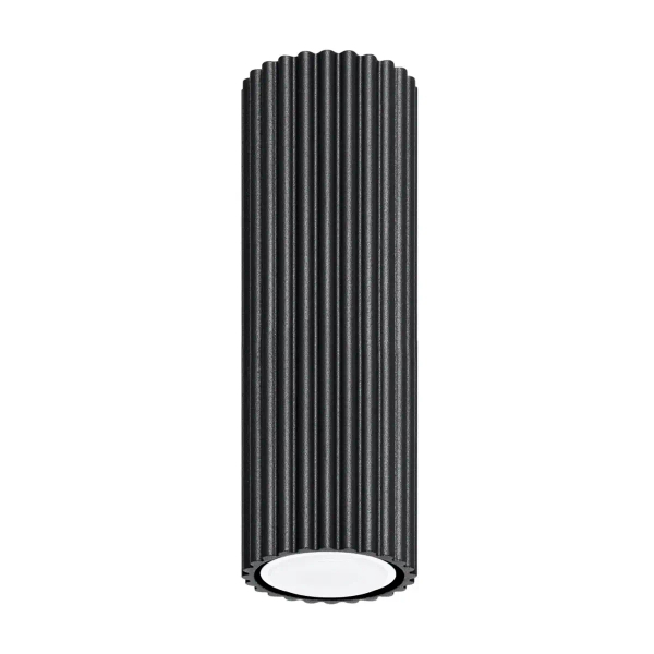 Lampa podłużna sufitowa KARBON SL.1569 ryflowana tuba czarna