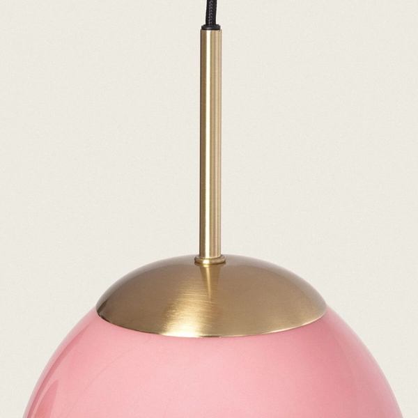 Potrójna lampa wisząca Sfero ABR-3SKCR Abruzzo pomarańczowy różowy złoty