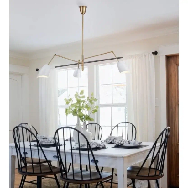 Lampa sufitowa regulowana RAGNO ST-8625P white mosiądz biała