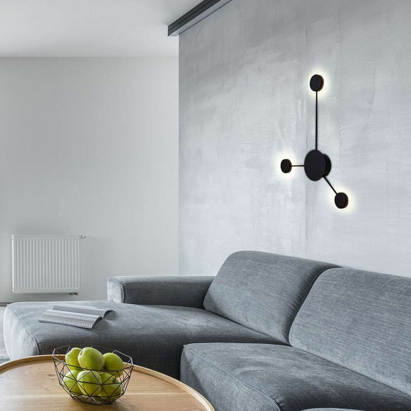 Ścienna LAMPA kinkiet AMADEO 6259 Rabalux metalowa OPRAWA dekoracyjna LED 10,5W 4000K furano czarna