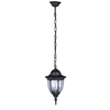 Zewnętrzna LAMPA wisząca Vasco K-5007H/N czarny Kaja metalowa OPRAWA klasyczny ZWIS na łańcuchu outdoor IP44 czarny