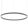 Pierścieniowa wisząca lampa 20264 LED 83W 3000K do salonu czarny