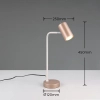 Stolikowa lampa z wtyczką MARLEY 512400165 różowa biała tuba 1xGU10