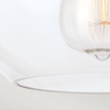 Sufitowa lampa kula Tabby FE-TABBY-F-PN szklana nikiel przezroczysta