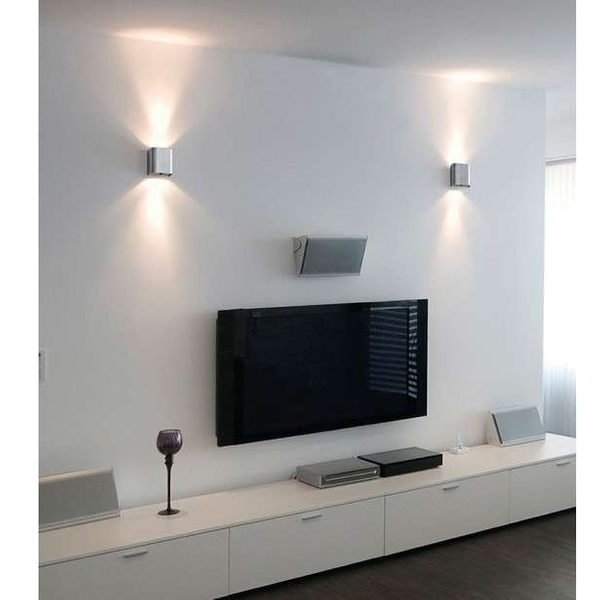LAMPA ścienna GM1200 ALU metalowa OPRAWA kinkiet aluminium