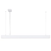 Metalowa lampa wisząca Traversi PRD-5470-170-WH-830-PN Italux LED 53W 3000K biała