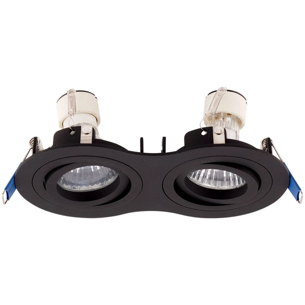 Podwójna oprawa podtynkowa SIGNAL H0087 Maxlight metalowa czarna