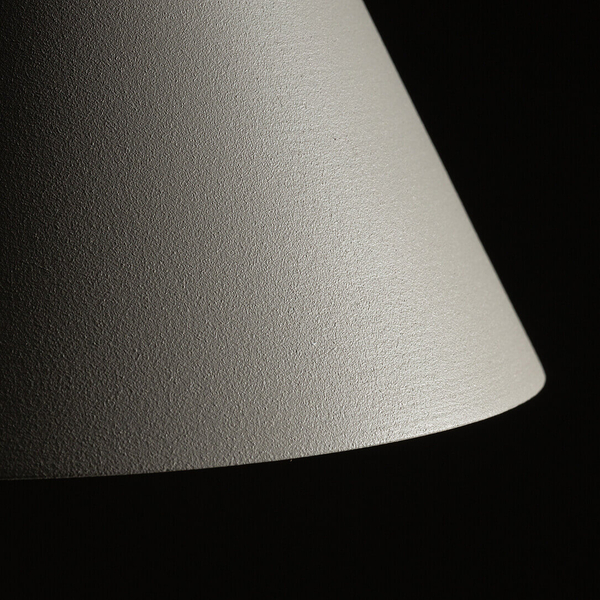 Stożkowa lampa zwieszana ZENITH 11455 jedwabisty szary