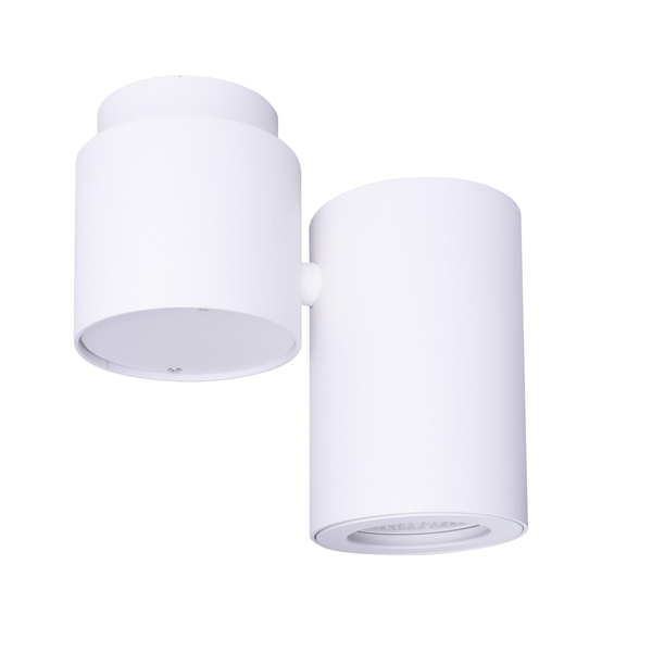 Lampa sufitowa BARRO C0036 tuba regulowany spot biała