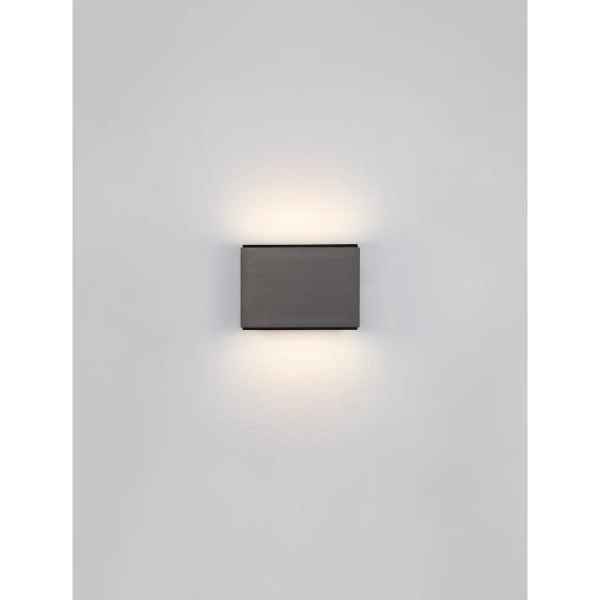 Prostokątna lampa ścienna LORANCA LE45565 LED 10W 3000K srebrna