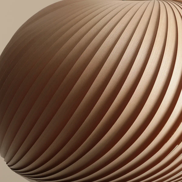 Skandynawska lampa wisząca Nature Light 1110G_XL Aldex nad stolik drewno