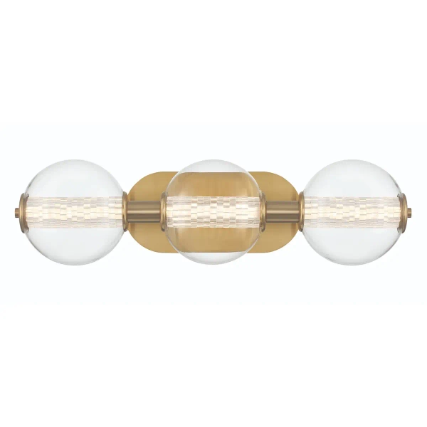 Kinkiet ścienny bubble Atomo QN-ATOMO-3W-BG LED 13W 3000K IP44 złoty