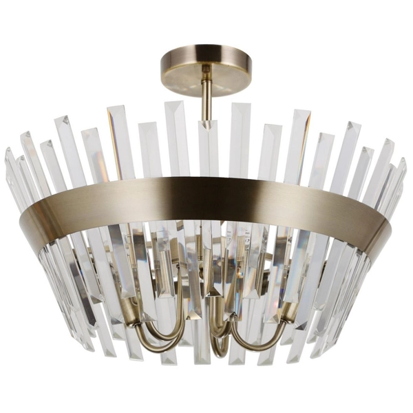 Lampa sufitowa Altoya PND-22450-5-ABR Italux crystals przezroczysta