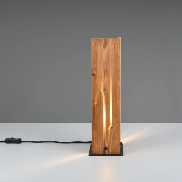 Nocna lampka do sypialni KARUNI 563300130 Trio z włącznikiem brązowy