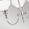 Sufitowa lampa potrójna Cheadle ATH-CD3 Elstead kielichy łazienkowe IP44 białe chrom