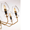 Industrialna lampa wisząca Armand DL-ARMAND8-AB Elstead metalowa złota czarna