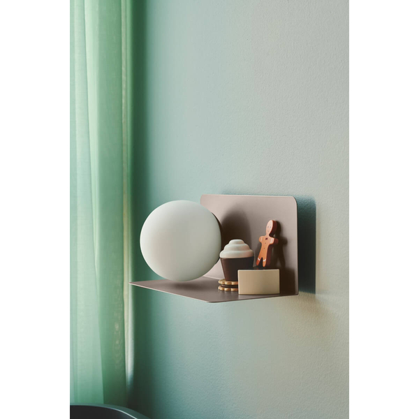 Szklana lampa ścienna LILIBETH 2312931018 kula brązowy