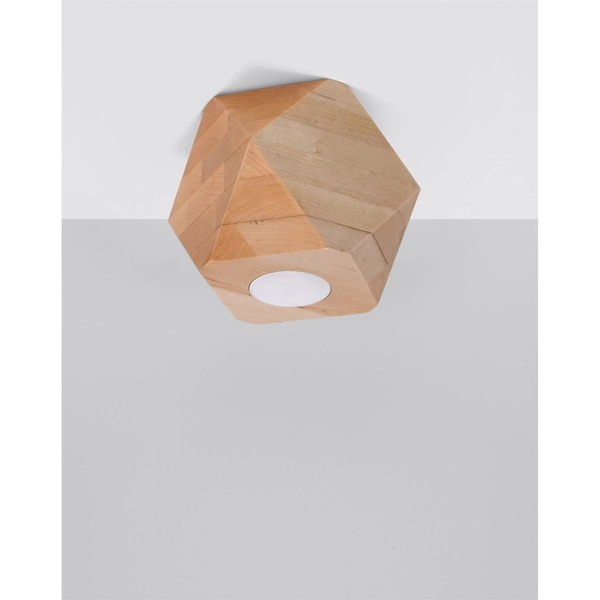 Drewniana lampa sufitowa SL.1009 ekologiczna do salonu
