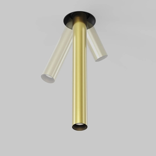 Sufitowa lampa podtynkowa Focus C140TRS-L300-7W3K-BBS LED 7W 3000K mosiądz