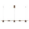 LAMPA sufitowa REMDAL PND-16374-5-COP-GD-4K Italux modernistyczna OPRAWA molekuły LED 30W 3000K metalowe sticks miedź