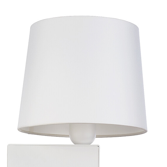 Klasyczna LAMPA ścienna CHILLIN 8216 Nowodvorski abażurowa OPRAWA kinkiet z peszlem do czytania biały