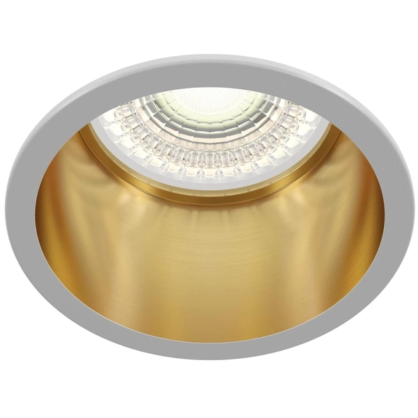 Oczko sufitowe Reif DL049-01WG podtynkowe białe złote