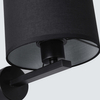 Abażurowa LAMPA ścienna CECINA LP-114/1W BK loftowa OPRAWA kinkiet czarny OUTLET
