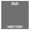 Lampa wisząca PUREE-LOOP srebrna pierścieniowa LED 53W 2700-5000K ring zmienna barwa 2551-95