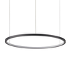 Pierścieniowa lampa wisząca Vinola PND-56135B-100RPP-BK-3KS4K-TRDIMM Italux LED 58W 3000-4000K czarny