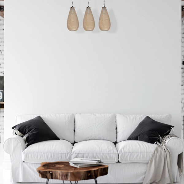 Loftowa LAMPA wisząca PETRA ML5483 Milagro szklana OPRAWA glamour zwis krople łezki czarny bursztynowy