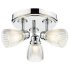 Łazienkowa sufitowa lampa Cedric CED7638 żebrowana IP44 chrom