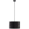 Lampa wisząca z tkaniny Tercino 6191 TK Lighting okrągła metalowa czarna