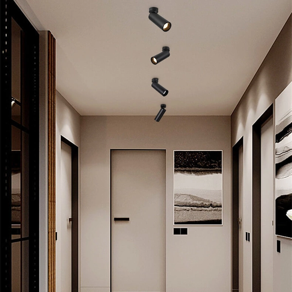 Sufitowa lampa ALIDOR LWQT-B-12-24WW-DIM LED 12W 3000K tuba czarna