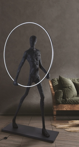 Lampa stojąca akrobata Atlas A AZ4984 podłogowa human czarna