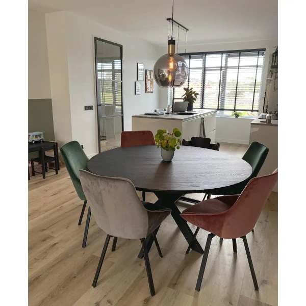 Loftowa lampa wisząca Julius 34438/40/65 Lucide szklana czarna złota