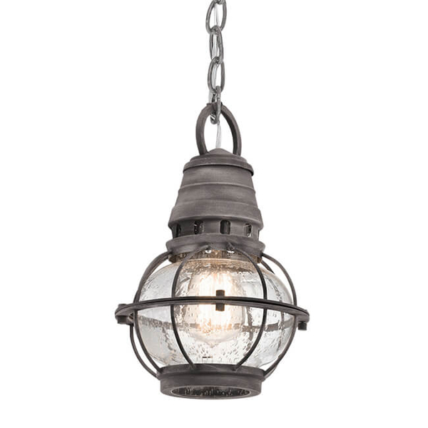 Zewnętrzna lampa wisząca Bridge Point KL-BRIDGEPOINT8S IP44 łańcuch cyna