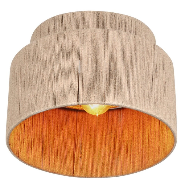 Rustykalna lampa sufitowa SMILLA 666800136 japandi beżowa czarna