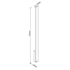Ścienna lampa podłużna KAPRUN czarna W0459 1xLED 12W 3000K IP65 na elewację