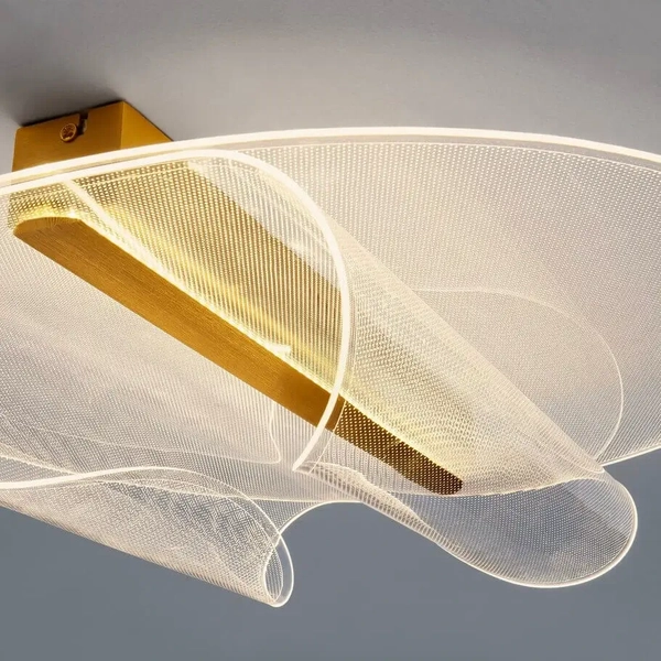 Dekoracyjna plafoniera HUARAL LE44438 LED 20W 3000K biała złota