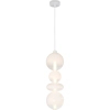 Szklana lampa wisząca DAPHNE ML0863 LED 36W 3000K biała złota