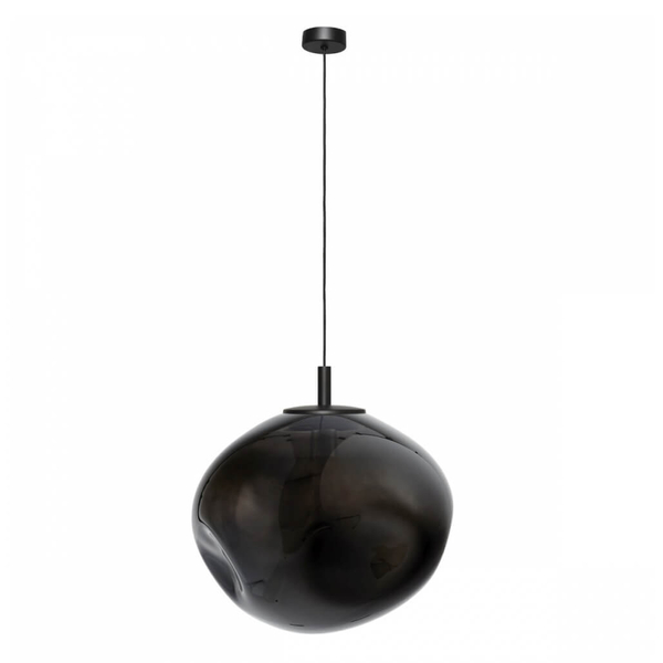 Salonowa lampa wisząca szklana AVIA 11156108 Kaspa loft czarna