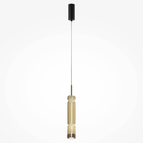 Lampa zwis Ordo MOD272PL-L12BS3K1 LED 8W 3000K mosiądz przezroczysty