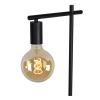 Stojąca lampa metalowa Leanne 21721/01/30 Lucide loftowa czarna