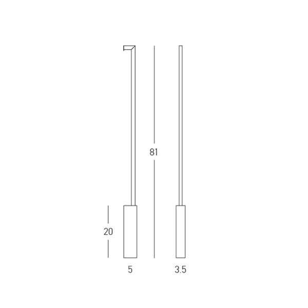 Naścienna lampa na przedpokój 25321 LED 10W 3000K czarna