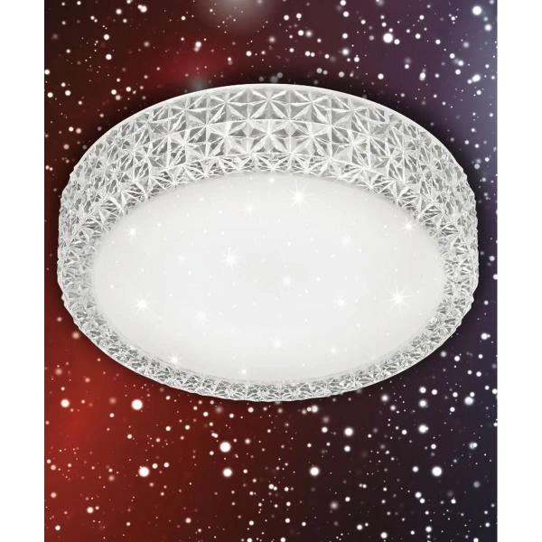 Kryształowy sufitowy plafon Pegasus R62421100 LED 12W 3000K okrągły biały